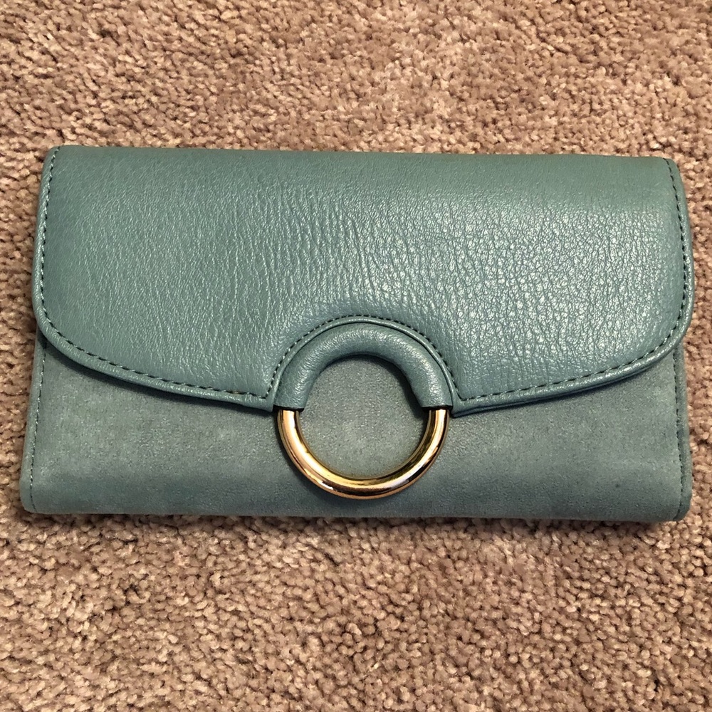 Lauren Conrad baby teal blue wallet